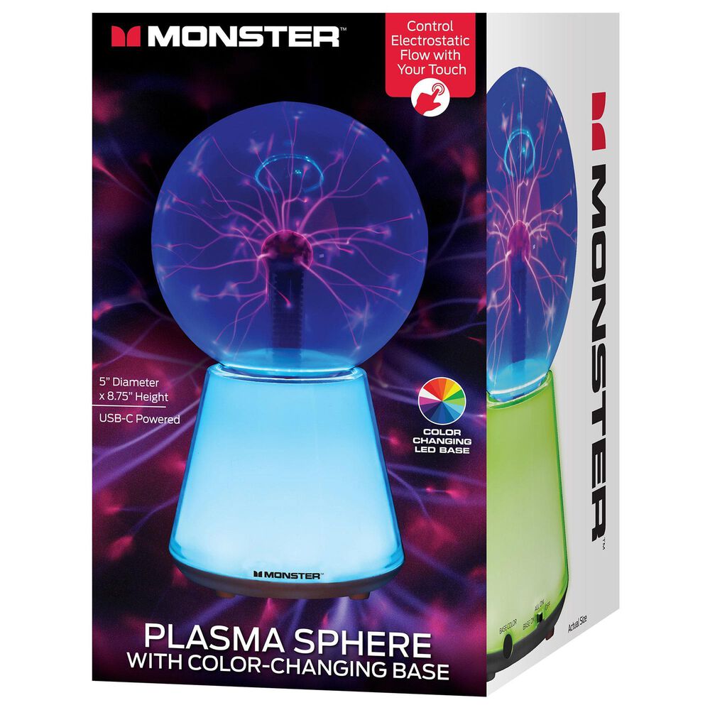 Monster Illuminessence Plasma Sphere with Timer Mode in Multicolor, , large