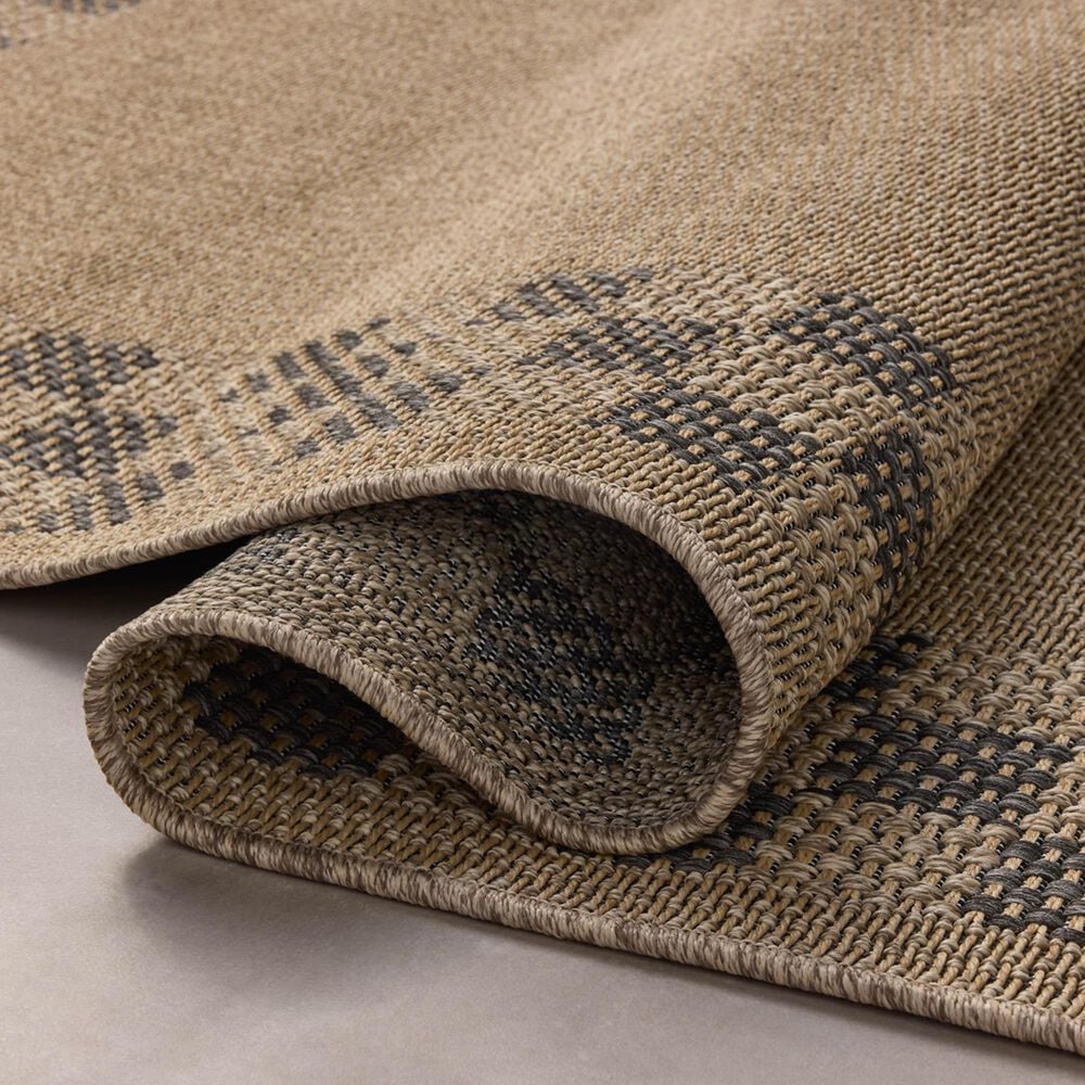 Loloi II Providence 2&#39;3&quot; x 7&#39;7&quot; Natural and Charcoal Indoor/Outdoor Runner, , large