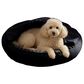 Hallmart Collectibles Hooded Medium Round Cuddler Pet Bed in Black, , large