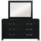 Ashley Maeling 4 Piece Queen Panel Bedroom Set in Matte Black, , large