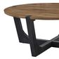 Ashley Hanneforth Round Cocktail Table in Brown and Black, , large