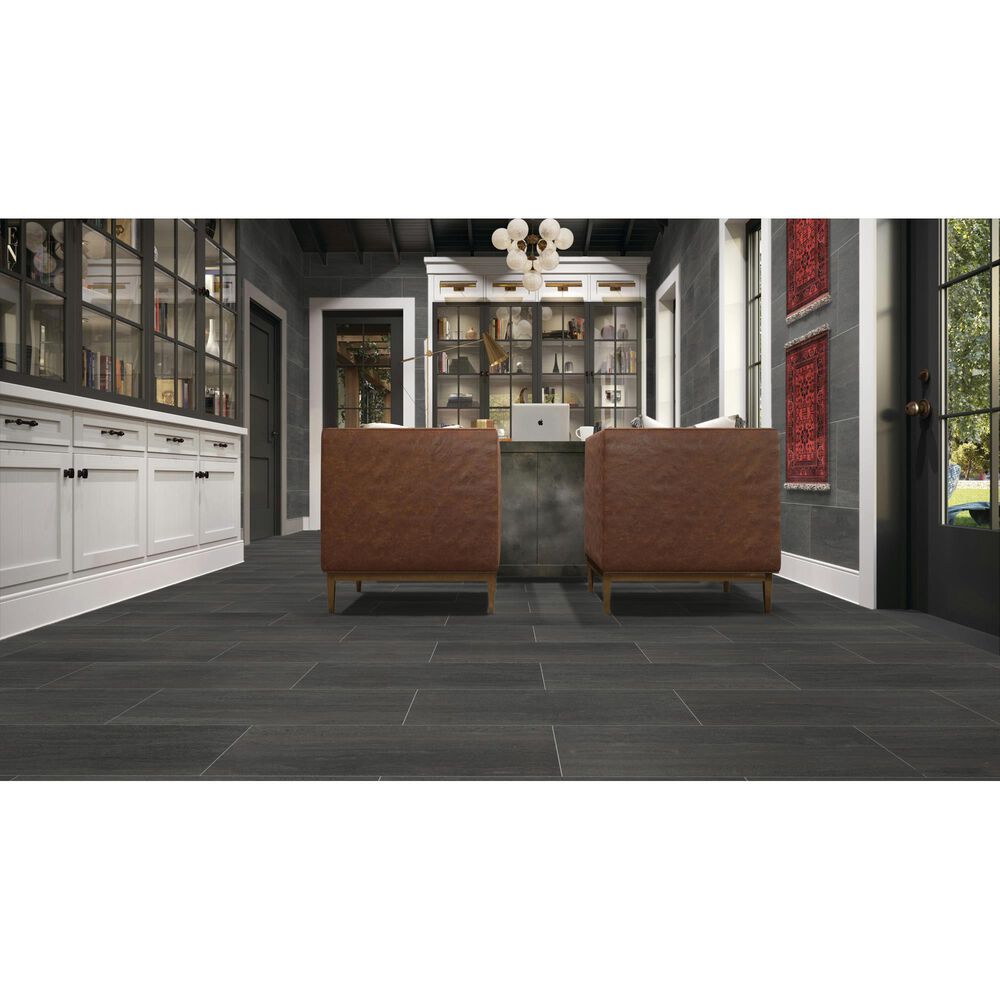 Dal-Tile Haddonstone Velvet Rectangle Vein Cut 12&quot; x 24&quot; Matte Porcelain Tile, , large