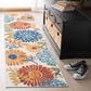 Safavieh Cabana CBN832A 2" x 6" Creme and Red Indoor/Outdoor Area Performance Rug, , large