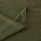 Trade Linker Full/Queen Waffle Weave Knit Throw Blanket in Olive, , large