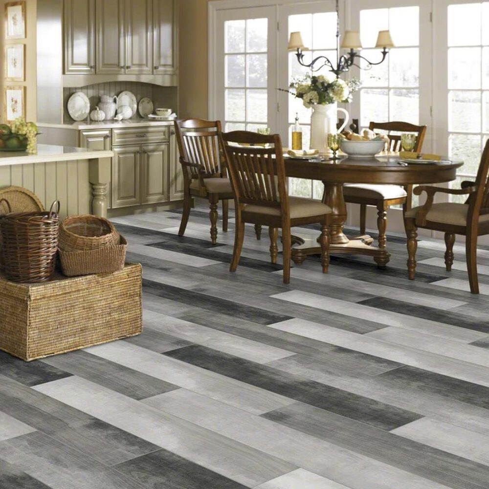 Shaw Tempest Grey Mix 8" x 48" Porcelain Tile, , large