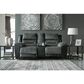 Signature Design by Ashley Earhart Manual Reclining Loveseat with Console in Slate, , large