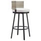 Zuo Modern Midnight Wave Patio Barstool in White, , large