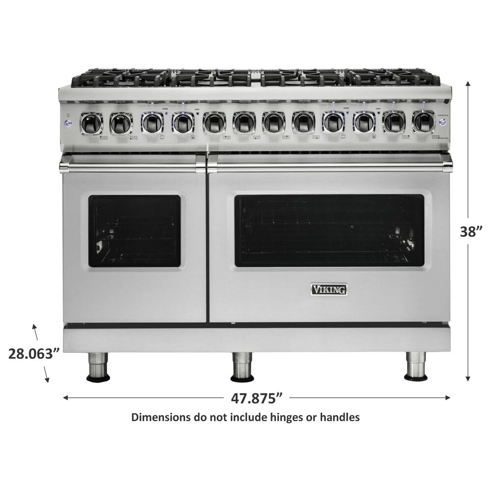 Viking Range 48&quot; Dual Fuel Range with 8-Burner in Stainless Steel, , large