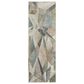Feizy Eden Geometric Ivory and Multicolor 2"6" x 7"3" Runner, , large