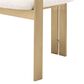Eichholtz Donato Dining Chair with Boucle Cream Cushion in Brushed Brass, , large