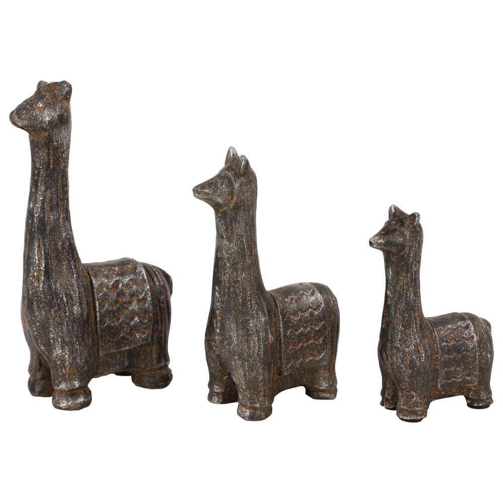 Maple and Jade Eclectic Metal Sculptures in Black (Set of 3), , large