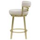 Armen Living Santorini Counter Stool in Gold, , large