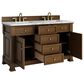 James Martin Vanities Brookfield 60" Double Bathroom Vanity in Honey Oak with 3 cm Carrara White Marble Top and Rectangular Sinks, , large