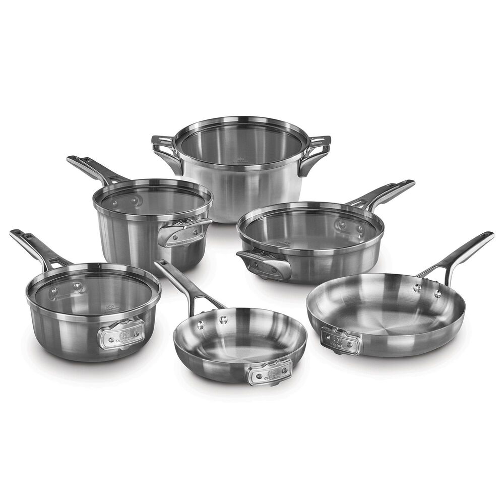 Calphalon Premier Space Saving 10pc Stainless Steel Cookware Shop NFM