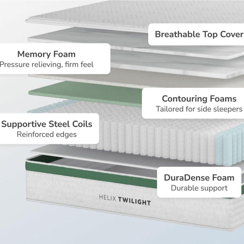 Helix Twilight Queen Mattress, , large