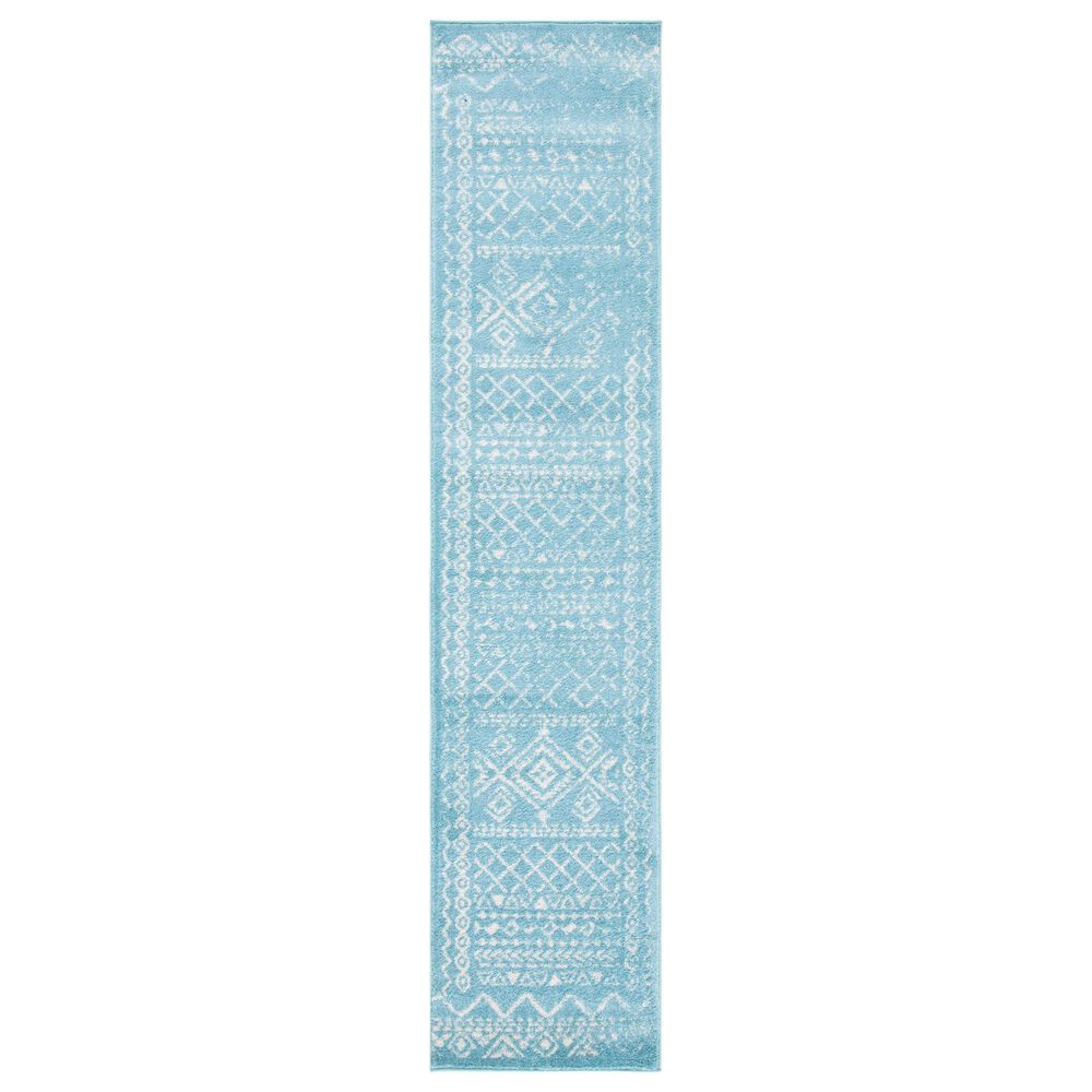 Safavieh Tulum 2" x 9" Turquoise  Runner, , large