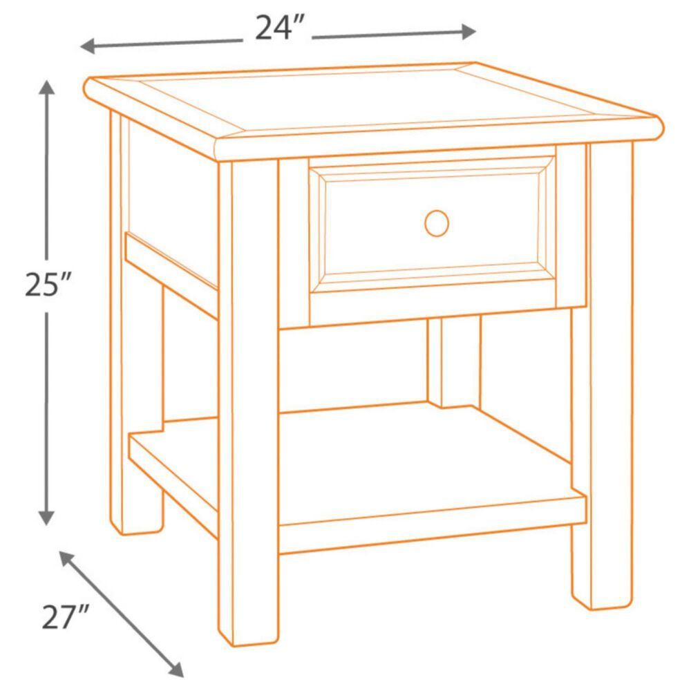 Ashley Bolanburg End Table in Weathered Oak and Antique White, , large