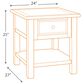 Ashley Bolanburg End Table in Weathered Oak and Antique White, , large