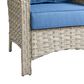 HOMLUX Outdoor Arm Chair in Diamond Blue (Set of 2), , large