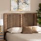 Baxton Studio Harena King Slat Headboard in Ash Walnut, , large