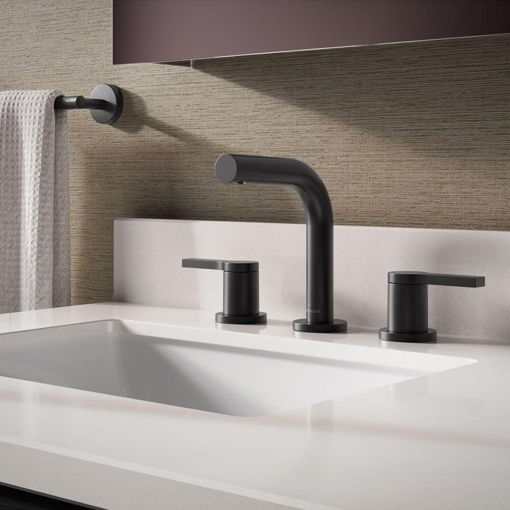 Kohler Elate Widespread Bathroom Sink Faucet in Matte Black, , large