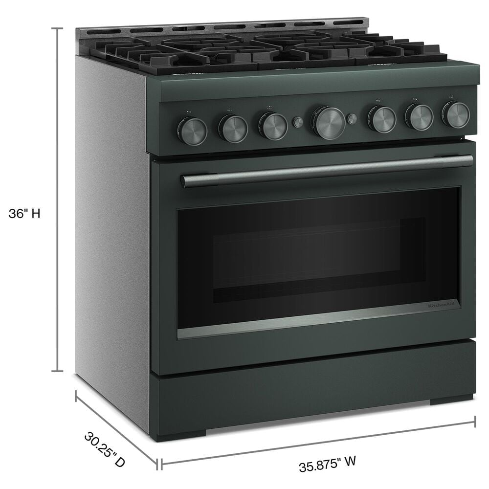 KitchenAid 5.1 Cu. Ft. Commercial-Style Gas Range in Juniper, , large