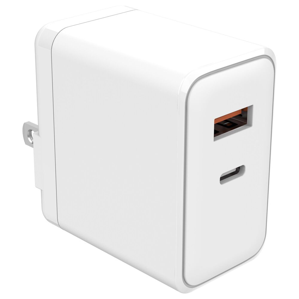 POM Gear 65W 2-Port Wall Charger - Type-C &amp; USB-A - Hard Box, , large