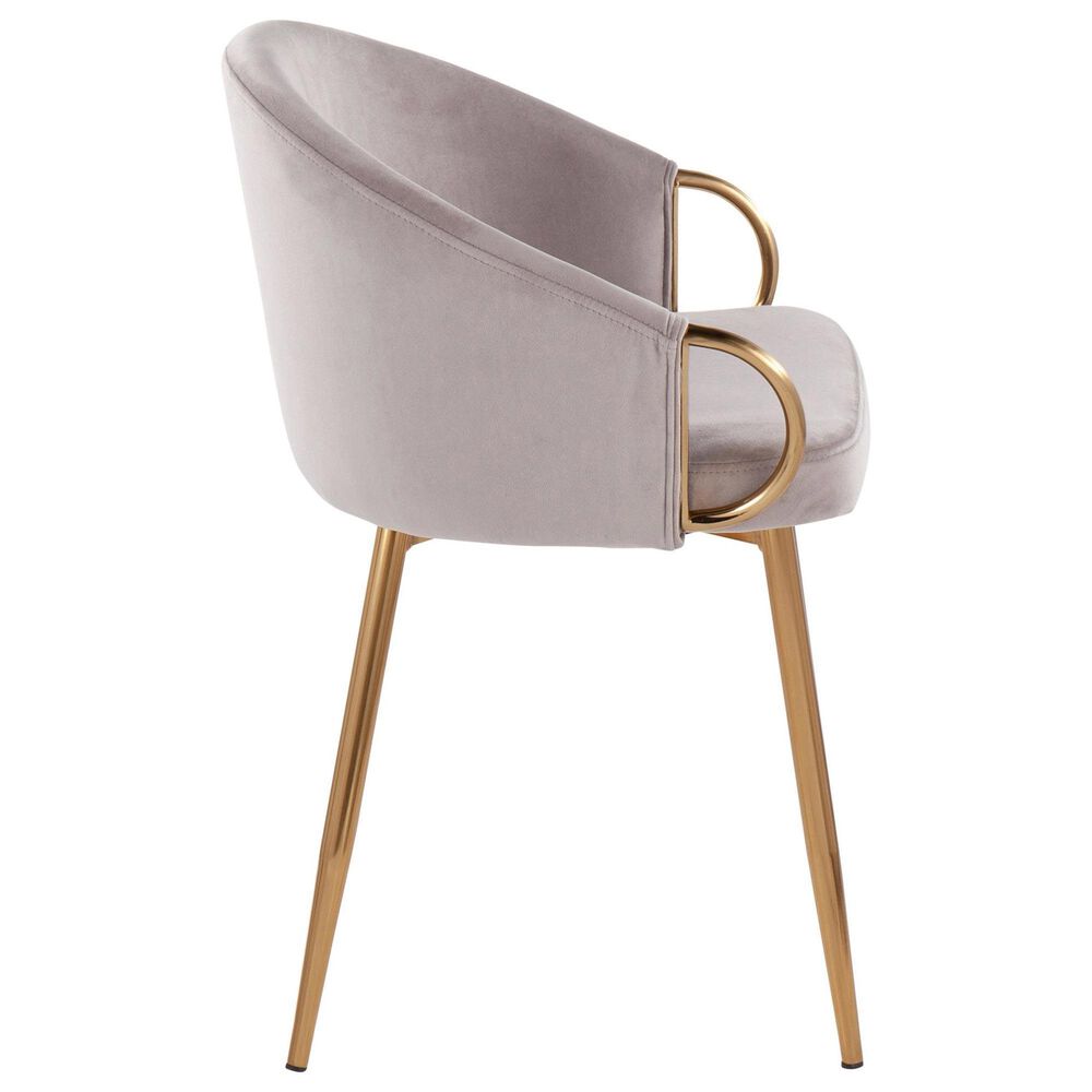 LumiSource Claire Accent Chair in Silver, , large