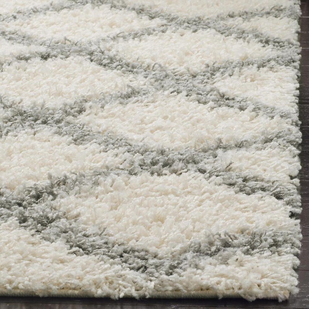 Safavieh Dallas Shag SGD258F-4 4&#39; x 6&#39; Ivory/Grey Area Rug, , large