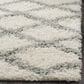Safavieh Dallas Shag SGD258F-4 4" x 6" Ivory/Grey Area Rug, , large