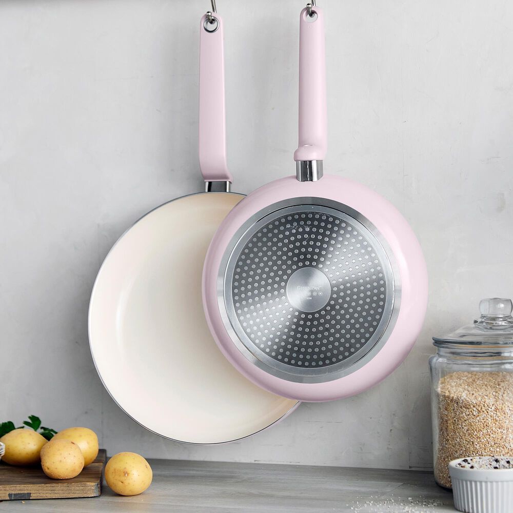 Green Pan Rio Advanced 2-Piece Frypan Set in Pink, , large
