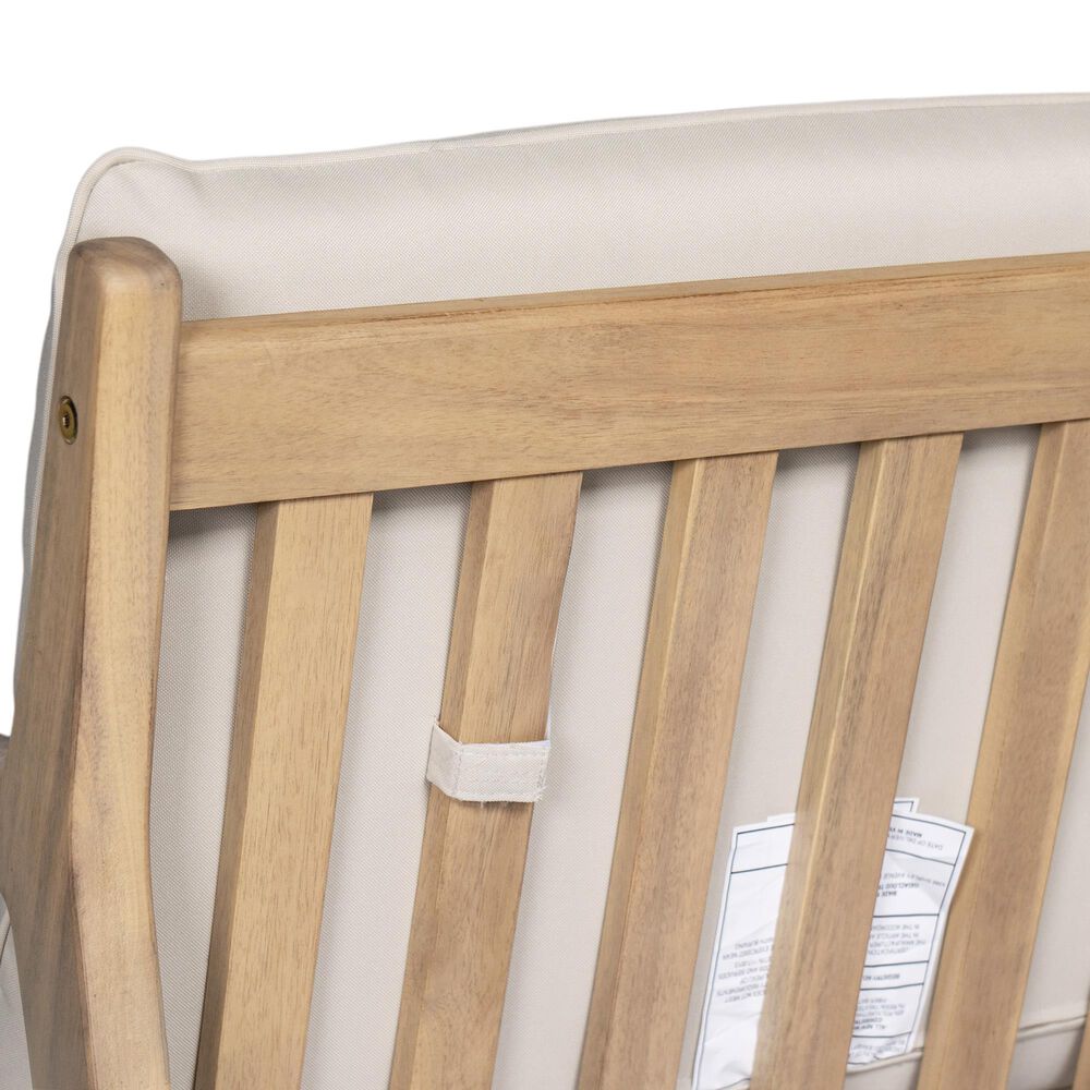 Hearth and Haven Outdoor Club Chair with Tapered Legs in Beige (Set of 2), , large