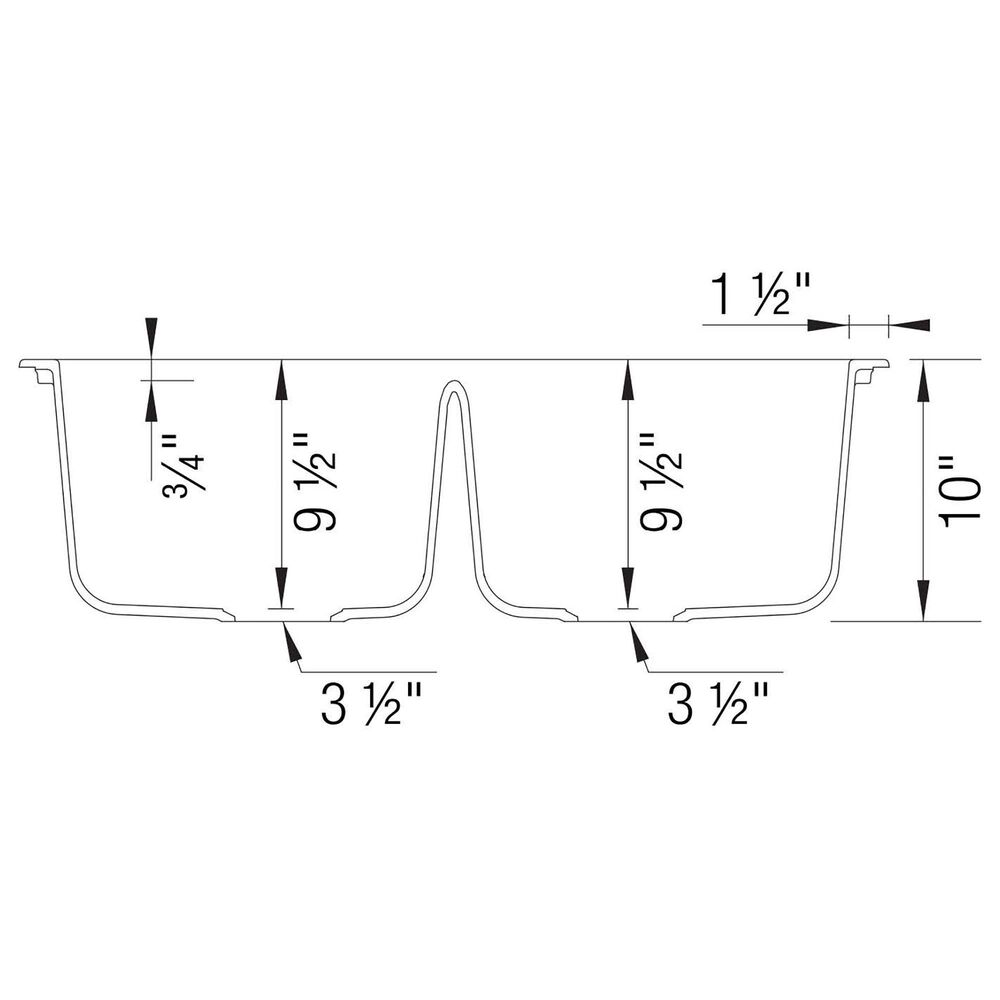 Blanco Diamond Equal Dual Mount Double Bowl Kitchen Sink in Soft White, , large