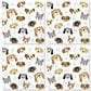 Carson Gifts Dog Pattern Square House Coasters in Multicolor (Set of 4), , large