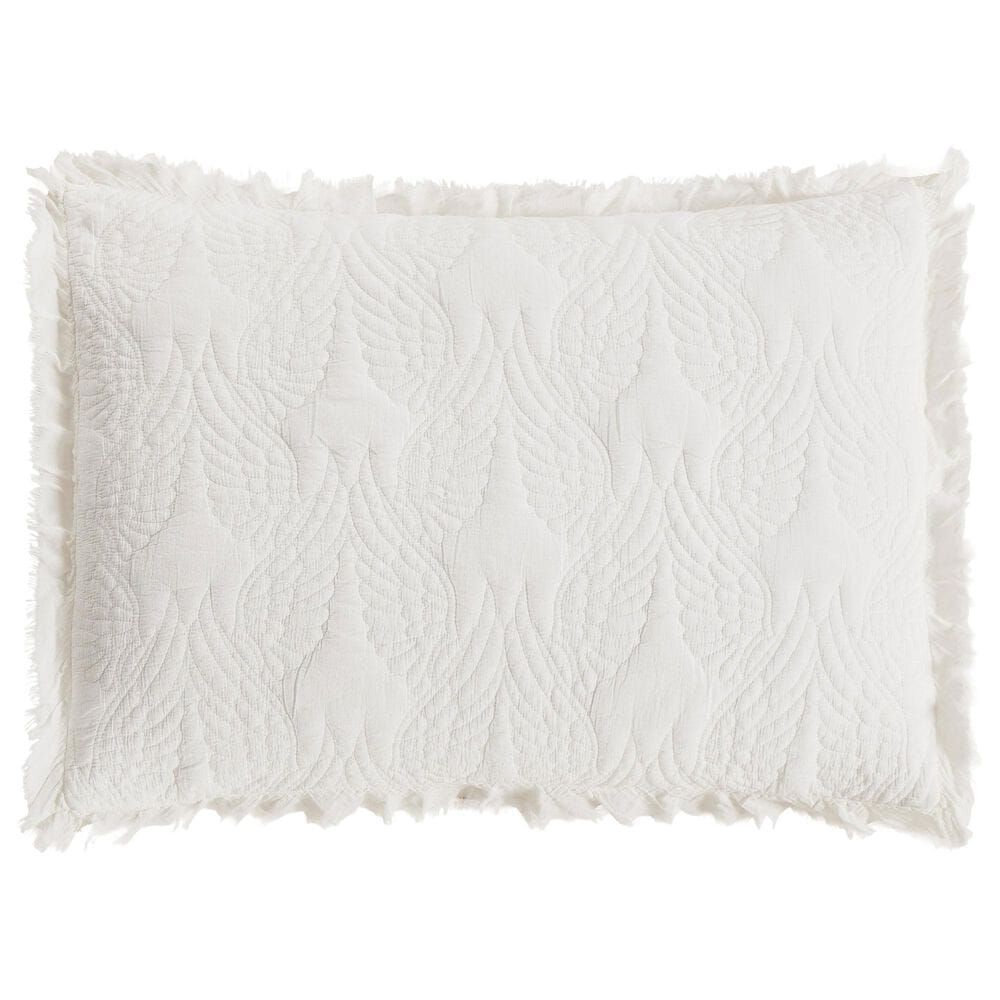 Peking Handicraft She Talks to Angels 3-Piece Full/Queen Quilt Set in White, , large