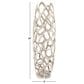 Maple and Jade 26" Cutout Coral Decorative Vase in Satin Silver, , large
