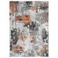 Safavieh Craft CFT820P 6"7" x 9" Grey and Orange Area Rug, , large
