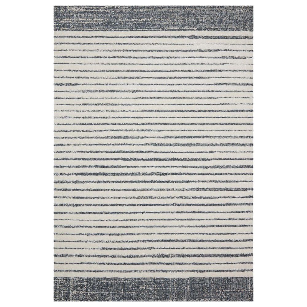 Loloi II Hagen 3"7" x 5"7" White and Ocean Area Rug, , large