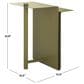Safavieh Aldwyn Metal Accent Table in Olive Green, , large