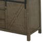 Lexora Home Marsyas 60" Double Bathroom Vanity in Rustic Brown with 2 cm White Cultured Marble Top and Rectangular Sinks, , large