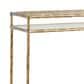 Ashley Plattfield Bar Cart in Antique Brass, White and Clear, , large