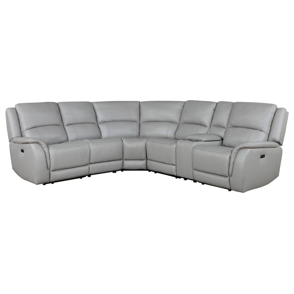 Steve Silver Alexandria 6-Piece Power Reclining Sectional in Stone, , large