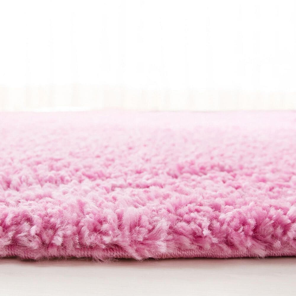 Safavieh August Shag AUG900X 6&#39;7&quot; Round Pink Area Rug, , large
