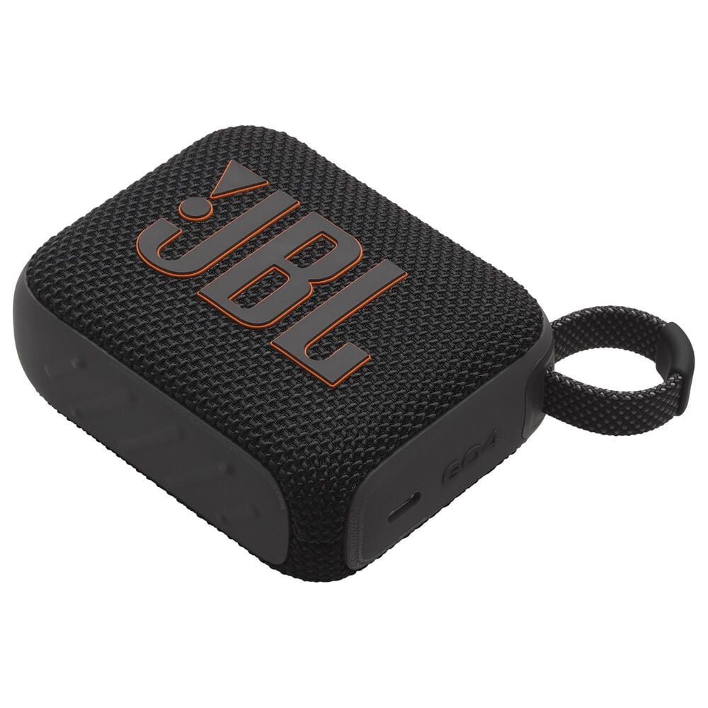 JBL Go 4 Portable Waterproof Bluetooth Speaker in Black, , large