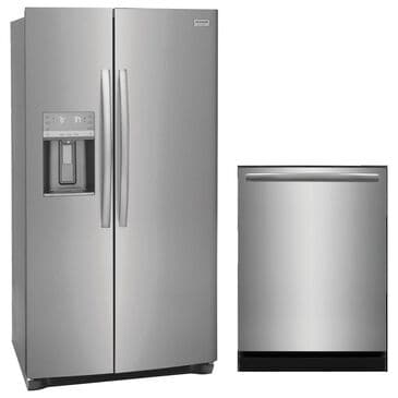 Frigidaire Gallery 2-Piece Kitchen Package with 36" Standard Depth Side by Side Refrigerator and 24" Dishwasher in Stainless Steel, , large