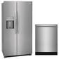 Frigidaire Gallery 2-Piece Kitchen Package with 36" Standard Depth Side by Side Refrigerator and 24" Dishwasher in Stainless Steel, , large