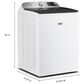 Maytag 5.3 Cu. Ft. Top Load Smart Washer with Extra Power in White, , large