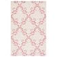 Safavieh Micro-Loop 5" x 8" Pink and Beige Area Rug, , large