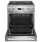 Monogram 30" Dual-Fuel Professional Range with 4 Burners in Stainless Steel, , large