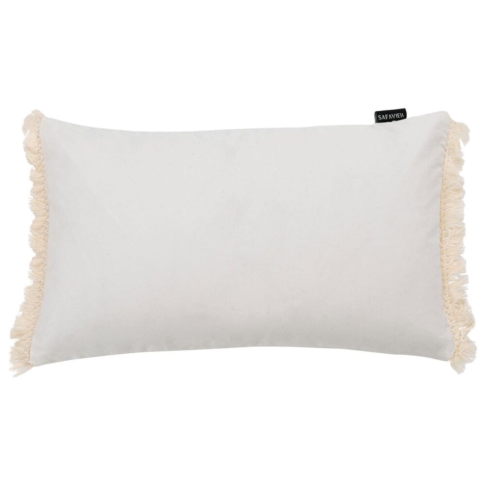 Safavieh Sorena 12&quot; x 20&quot; Pillow in White, , large